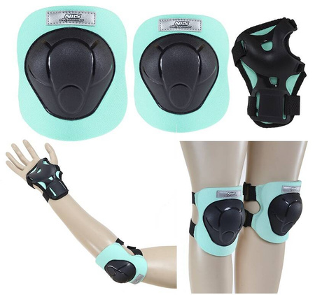 Kask Regulowany Orzeszek + Ochraniacze Zestaw Na Rolki Rower Hulajnogę NILS