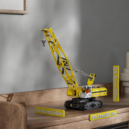 Mould King Klocki Konstrukcyjne Żuraw Gąsienicowy Zdalnie Sterowany 1292 Elementy