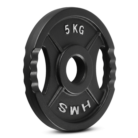 Talerze Olimpijskie Obciążenia Na Gryf Sztangę Do Ćwiczeń HMS Zestaw 2x5 kg