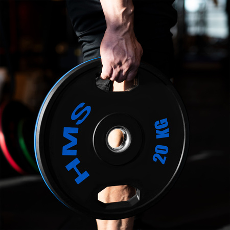 Talerze Obciążenia Olimpijskie Na Gryf Sztangę Gumowany HMS Zestaw 2x20 kg