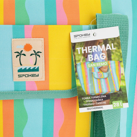 SPOKEY Torba Termiczna Plażowa Piknikowa Na Żywność 52 x 20 x 40 cm 28 L