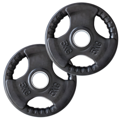 Talerze Olimpijskie Ogumowane Obciążeniowe Na Gryf Sztangę 2x5 kg HMS