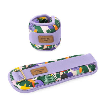 Obciążenia Ciężarki Na Kostki Nadgarstki Do Ćwiczeń Fitness 2x0,5 kg SPOKEY