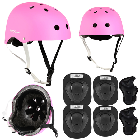 Kask Na Rolki Rower Hulajnogę Regulowany Dla Dzieci Orzeszek + Ochraniacze