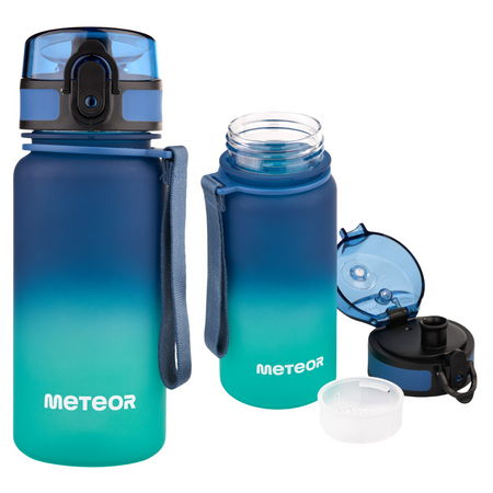 Butelka Sportowa Bidon Na Wodę Z Miarką Tritanowa Z Ustnikiem 350 ml METEOR