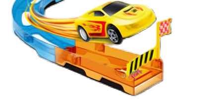 Tor Wyścigowy Samochodowy Pull Back Dla Dzieci 330 cm + 4 Samochody