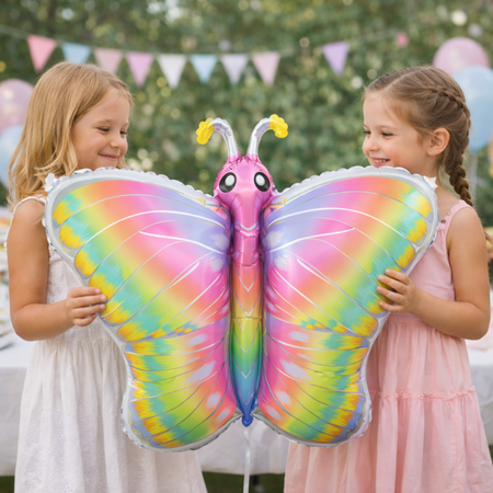 Balon Foliowy Pastelowy Motyl Na Urodziny Przyjęcie Imprezę Motylek 64x53cm