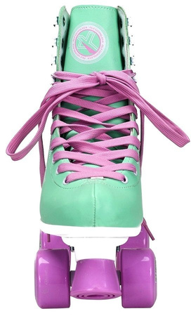 NILS Wrotki Skórzane Retro Sznurowane Damskie