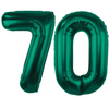 Balony Foliowe Cyfry Na 70 Urodziny Dekoracja Na Rocznicę 85 cm Zielone
