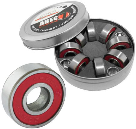 Łożyska Do Rolek Deskorolki Hulajnogi Zestaw 16 szt. ABEC-7 Chrome NILS