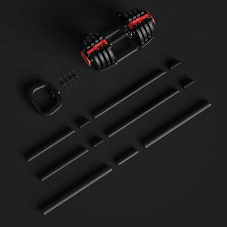 HMS Zestaw Regulowanych Sztangielek 3w1 Do Ćwiczeń Treningu 41 kg