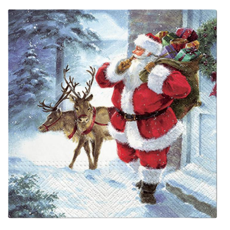 Kubeczki 250 ml + Talerzyki + Serwetki Zastawa Stołowa Na Święta Renifer