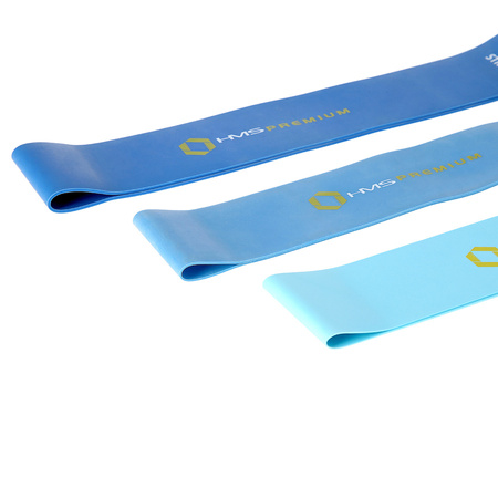 HMS Zestaw 3 Gum Taśm Do Ćwiczeń Fitness Crossfit