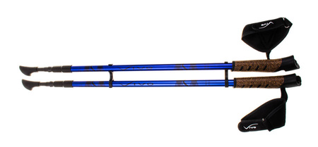 VIVO Rekreacyjne Kijki Kije Nordic Walking Regulowane 67-135 cm