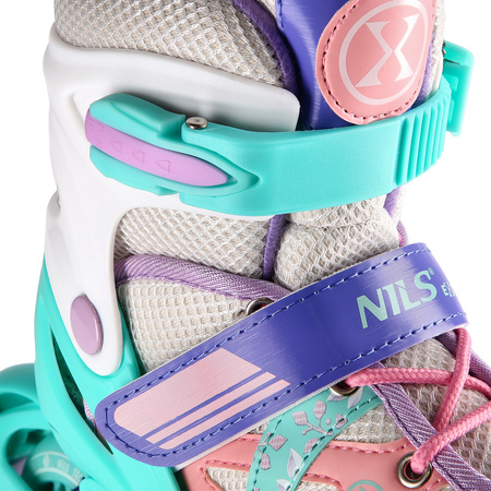 Rolki Regulowane Łyżworolki Rekreacyjne Kauczukowe Kółka Dziecięce NILS