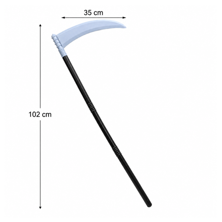 Strój Krzyk Na Halloween Dla Dziecka Duch Kostium 120/130 cm + Kosa 102 cm