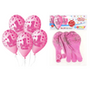 Balony Dekoracyjne Na 1 Urodziny Z Nadrukiem Różowe Dla Córki 33 cm 5 szt.