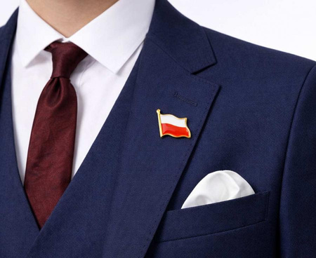 Przypinka Z Flagą Polski Na 11 Listopada Patriotyczna Flaga 2x2 cm 10 szt.
