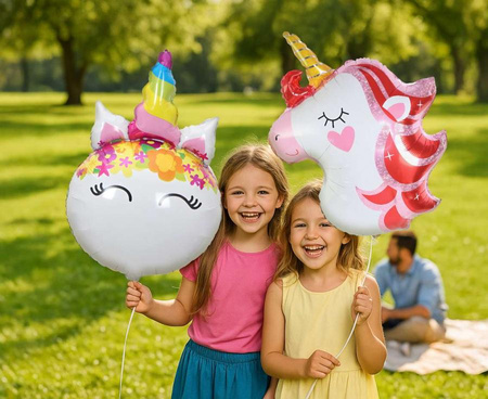 Balony Foliowe Urodzinowe Jednorożce Sto Lat Dla Dziewczynki Zestaw 3 szt.