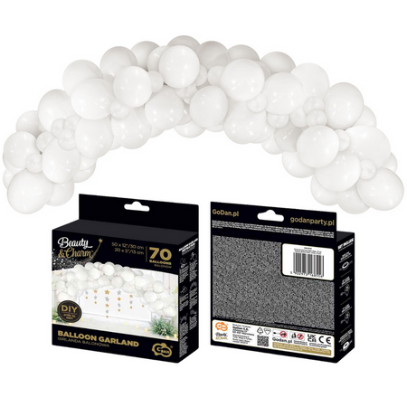 Girlanda Balonowa Ozdobna Dekoracyjna Na Ślub Wesele Urodziny 70 Balonów