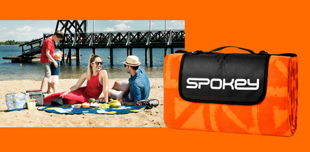 Koc Piknikowy Plażowy Mata Z Izolacją Wodoodporny Polarowy Duży 180x150 cm