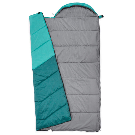 Śpiwór Turystyczny Ciepły Mumia Kołdra Z Kapturem Duży 220x80cm + Pokrowiec