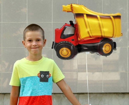 Balony Foliowe Urodzinowe Wywrotka Koparki Zestaw 3 szt. Budowa Pojazdy