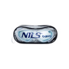 NILS Zestaw Białe Okularki Anti-Fog i UV + Szary Czepek Pływacki 