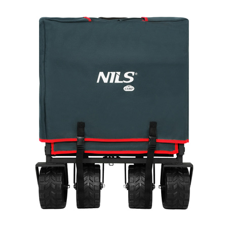 NILS Wózek Turystyczny Plażowy Transportowy Kempingowy Składany Z Uchwytem