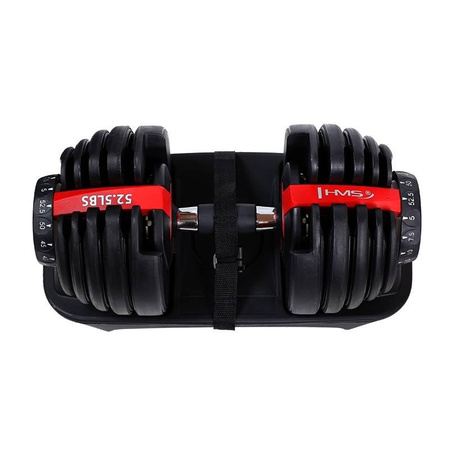 Sztangielka Regulowana Hantla Treningowa Do Ćwiczeń Siłowych 23,8 kg HMS