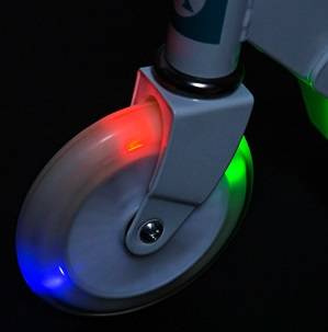 Hulajnoga Miejska Klasyczna Składana Dla Dzieci Regulowana Koła LED 120 mm