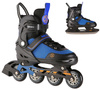 NILS Łyżworolki 2w1 Rolki Regulowane Rekreacyjne Łyżwy Hokejowe