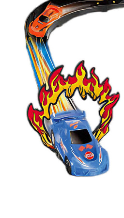 Tor Wyścigowy Samochodowy Pull Back Dla Dzieci + 2 Samochody