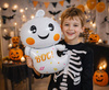 Balon Foliowy Duszek "Boo!" Na Przyjęcie Imprezę Halloween 59x38 cm GODAN