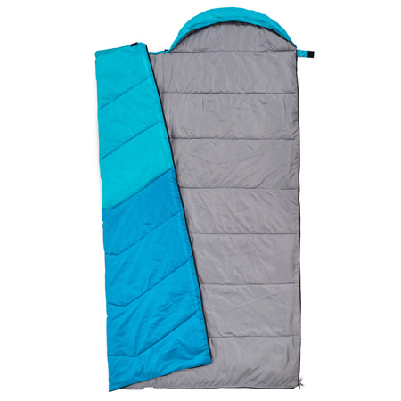 Śpiwór Turystyczny Ciepły Mumia Kołdra Z Kapturem Duży 220x80cm + Pokrowiec