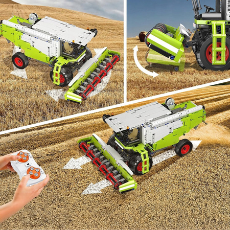 Zestaw Klocków Konstrukcyjnych Maszyna Rolnicza Kombajn 1347 el. MOULD KING