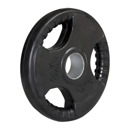 Talerze Olimpijskie Ogumowane Obciążeniowe Na Gryf Sztangę 2x5 kg HMS