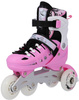Łyżwy Rolki Regulowane Dziecięce Hokejowe 4w1 Łyżworolki Wrotki Kółka Kauczukowe	