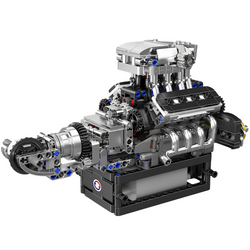 Klocki Konstrukcyjne Silnik Samochodowy V8 737 el. Na Prezent MOULD KING