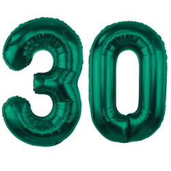Balony Foliowe Cyfry Na 30 Urodziny Dekoracja Na Rocznicę 85 cm Zielone