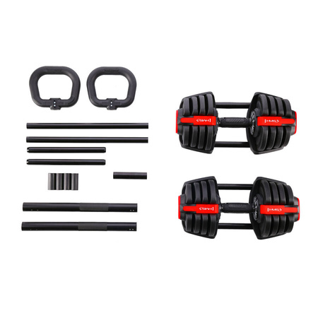 HMS Zestaw Regulowanych Sztangielek 3w1 Do Ćwiczeń Treningu 41 kg