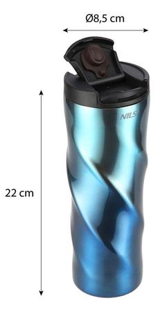 Kubek Termiczny Termos Turystyczny Stalowy Butelka Na Kawę Herbatę 500 ml