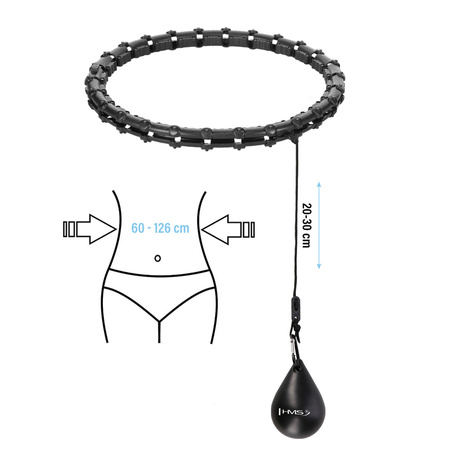 Hula Hop Odchudzające Wyszczuplające Z Wypustkami i Obciążnikiem HMS