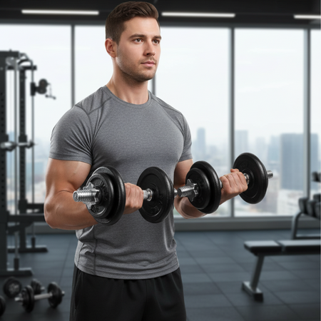 Sztangielki Hantle Regulowane W Walizce Do Ćwiczeń Treningu Siłowego 2x10kg