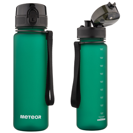 Butelka Sportowa Bidon Na Wodę Z Miarką Tritanowa Z Ustnikiem 500 ml METEOR