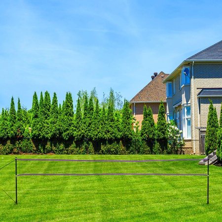 NILS Siatka Do Gry W Badmintona Siatkówkę 620 cm + Stelaż W Pokrowcu