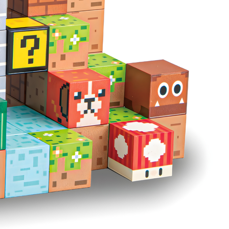 Klocki Magnetyczne Konstrukcyjne Zestaw 75 Elementów Edukacyjne Dla Dzieci