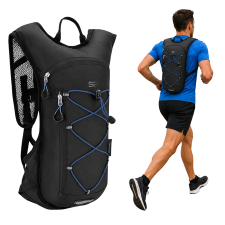 Plecak Rowerowy Turystyczny Górski Trekkingowy 5L + Bukłak 1,5L SPOKEY
