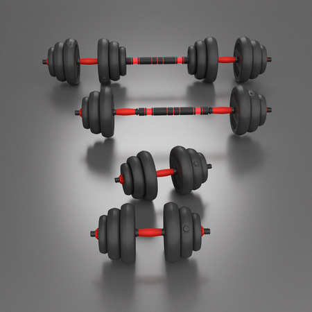 Sztangielki Regulowane Zestaw Hantle Kettlebell Sztanga Do Treningu 20 kg