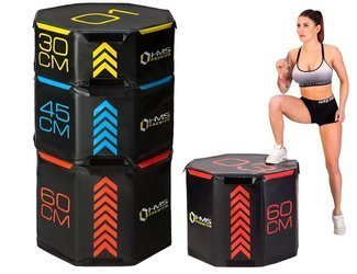 HMS Zestaw 3 Skrzyń Plyometrycznych Oktagonalnych